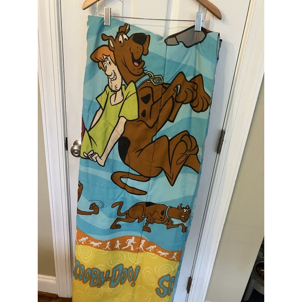Vintage Y2K Scooby Doo & Shaggy Queen Comforter Quilted & Reversible USA 1998